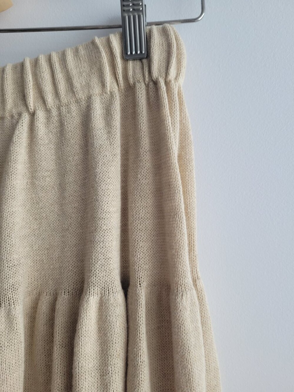 Lauren Manoogian Pima Cotton/Linen Blend Oatmeal-Coloured Skirt-Size 2/Medium - Picture 3 of 10